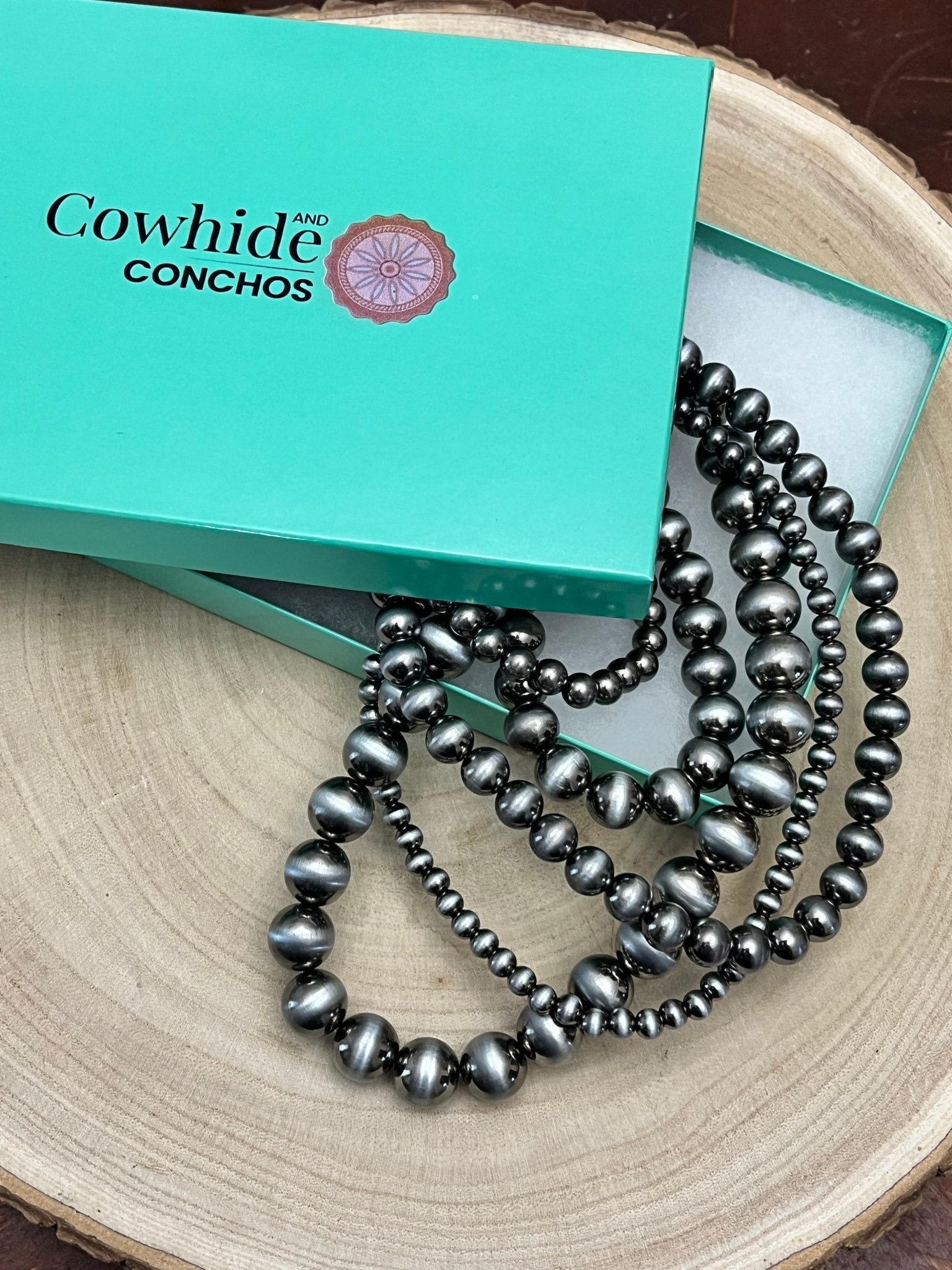 Statement Faux Sterling Pearl Layered Necklace & Earring Set
